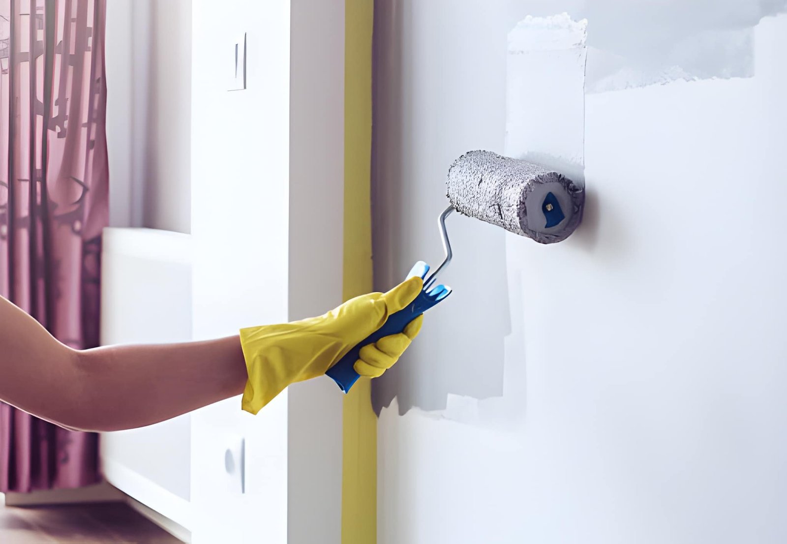 Professional residential painting crew at work