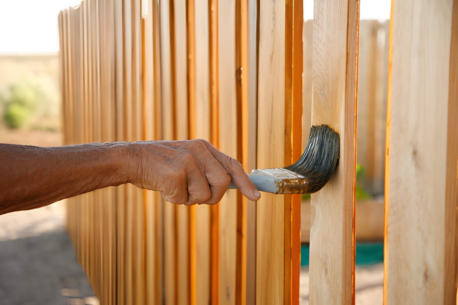 Fence Staining Project