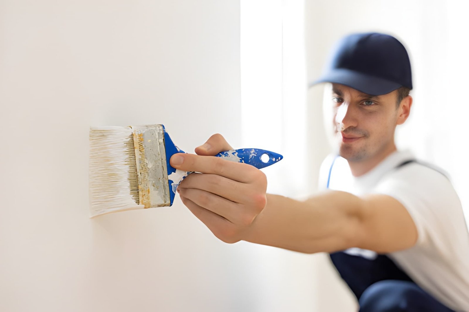 Skilled residential painting contractors at work
