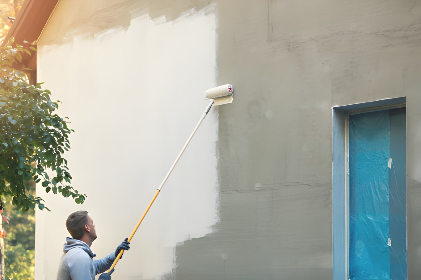 Exterior surface protection painting