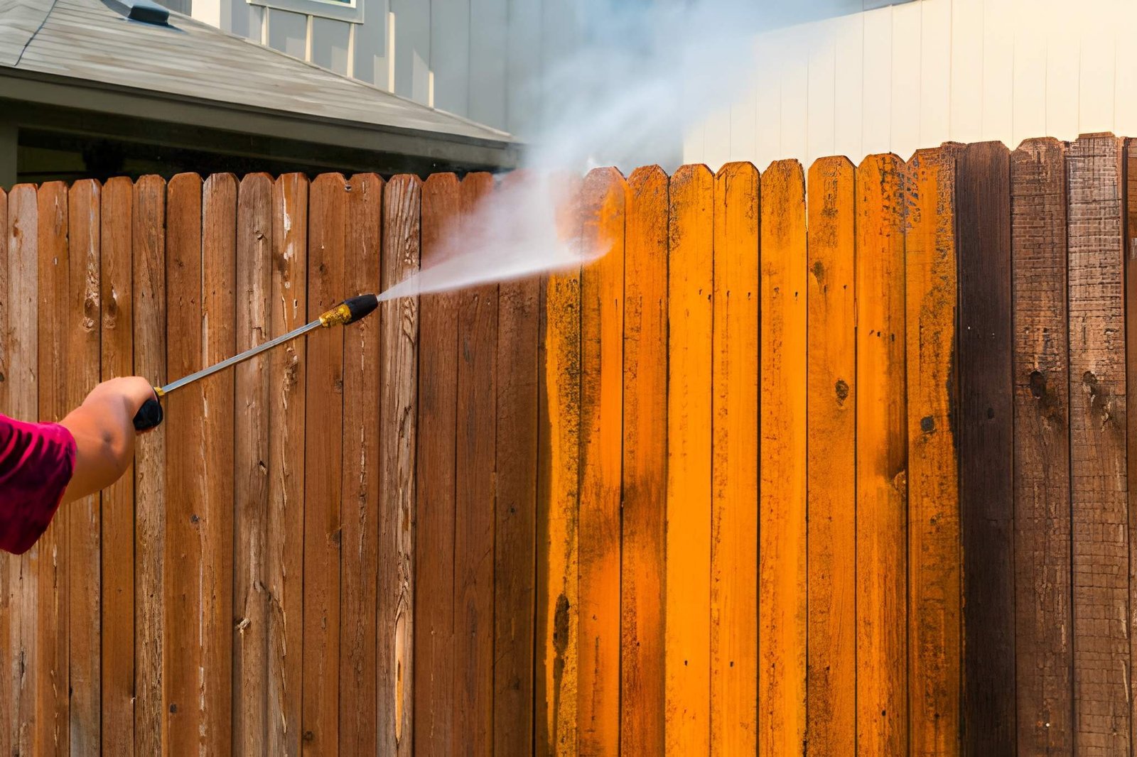 Professional fence staining services